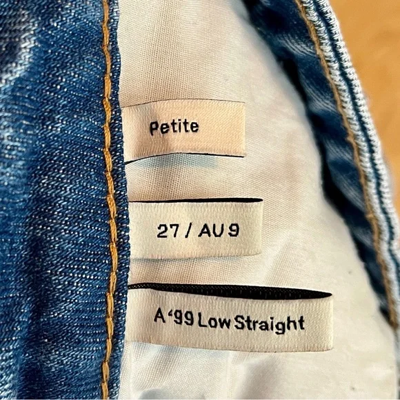 Abrand ‘99 Low Straight Leg Organic Cotton Jeans size 27P - Picture 6 of 7